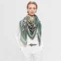 Shawl "SUMMER GARDEN" wool 135х135
