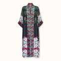 Kimono "FROM THE WOOD" silk on a dark background by Kokosha - Kimono