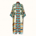Kimono "FROM THE WOOD" silk on a light background by Kokosha - Kimono