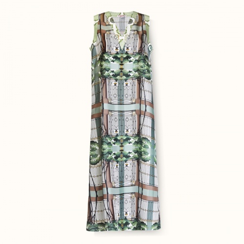 Dress "SUMMER GARDEN" silk by Kokosha - Dresses