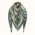 Shawl "SUMMER GARDEN" wool 135х135
