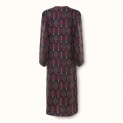 Dress "FLORAL" silk on a black background