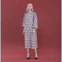 Dress "FLORAL" silk on a grey background by Kokosha - Dresses