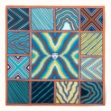 Scarf "NEREDITSA BLUE" silk 90x90