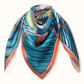 Scarf "NEREDITSA BLUE" silk 90x90