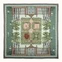 Shawl "SUMMER GARDEN" wool 135х135