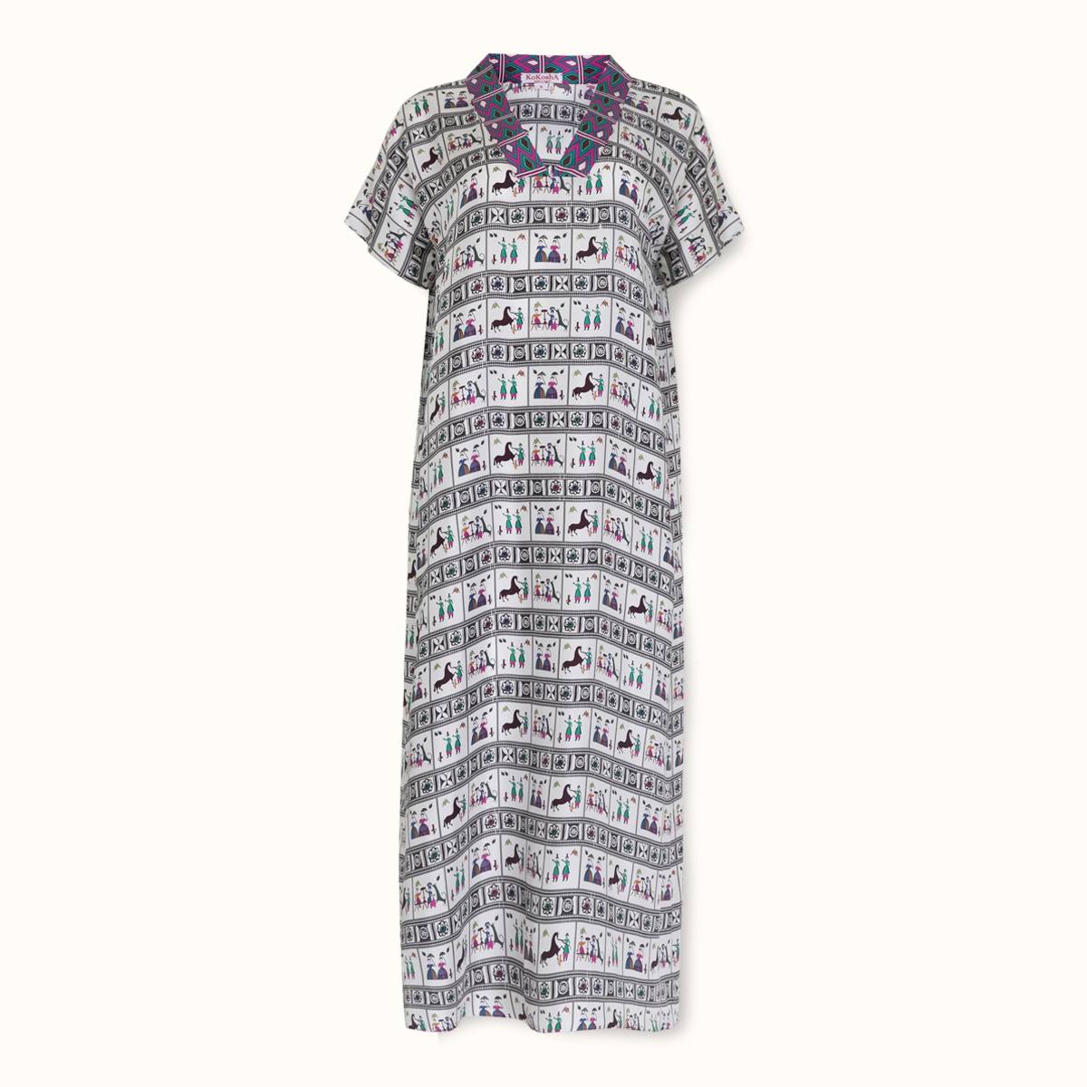 Dress-tunic "DISTAFF" silk by Kokosha - Dresses