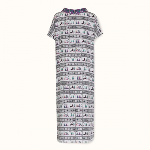 Dress-tunic "DISTAFF" silk by Kokosha - Dresses