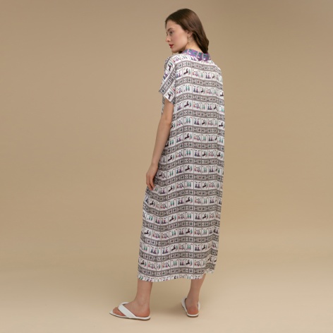 Dress-tunic "DISTAFF" silk by Kokosha - Dresses