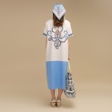 Dress "MINOAN AQUARIUM" linen by Kokosha - Dresses