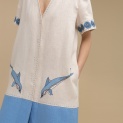 Dress "MINOAN AQUARIUM" linen by Kokosha - Dresses
