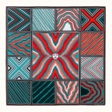 Scarf "Nereditsa red" silk-twill 90x90