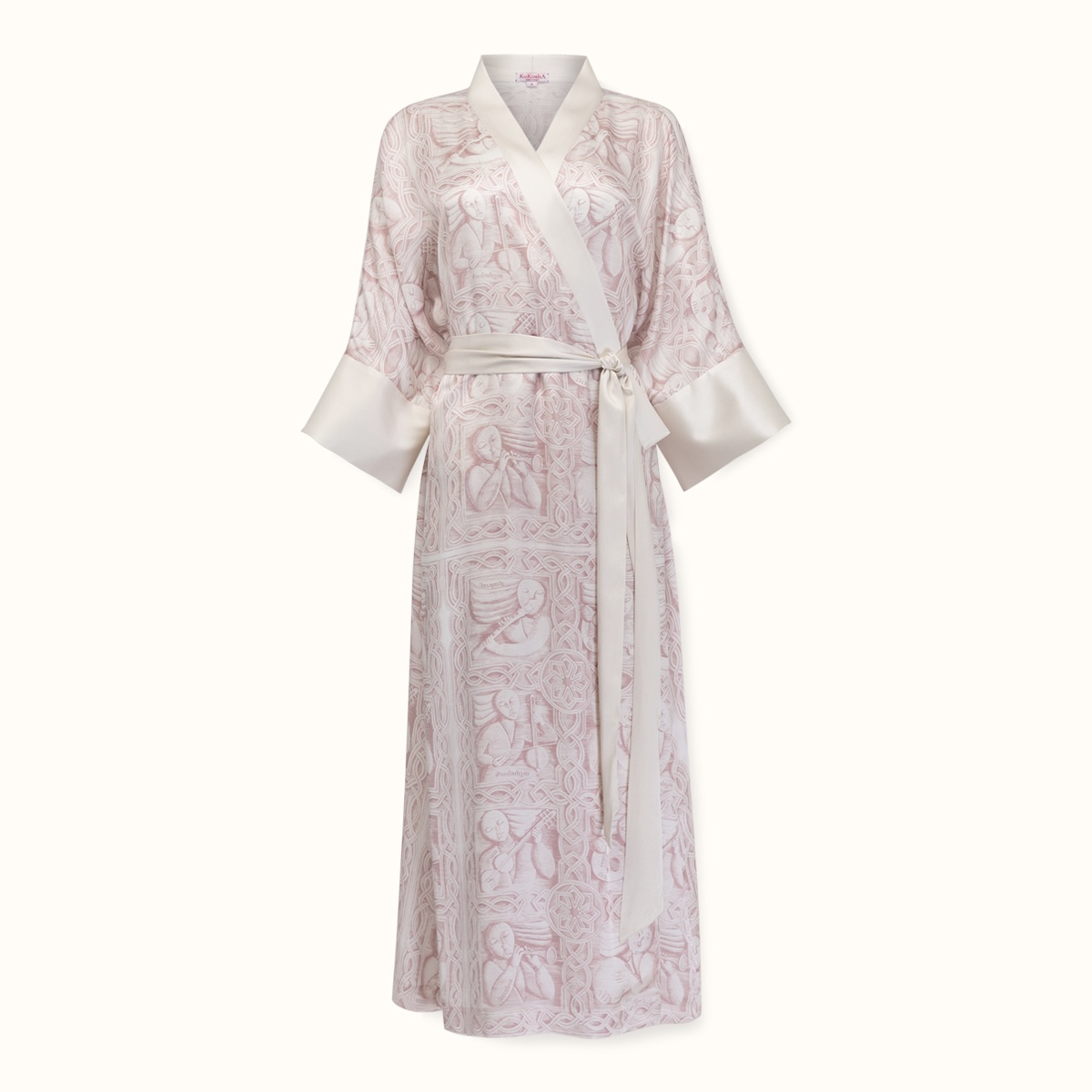 Kimono "MUSICIANS" pink cotton-silk by Kokosha - Pajamas