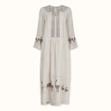 Dress "EWE" linen on an almond background by Kokosha - Dresses