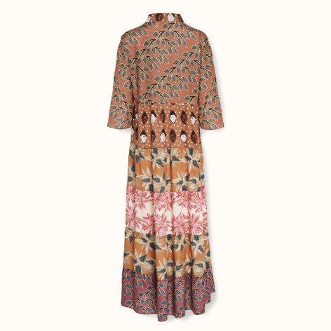 Dress "IKOKU" cotton-silk with ruffles by Kokosha - Dresses