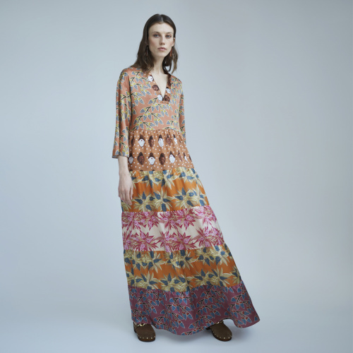 Dress "IKOKU" cotton-silk with ruffles by Kokosha - Dresses