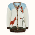 Cardigan " Pyramid of Ewe" wool by Kokosha - Cardigans