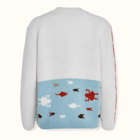 Sweater "Water Polo" wool by Kokosha - Cardigans
