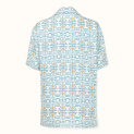 Shirt "WITH ORNAMENT" silk on a white background by Kokosha - Shirts and trousers