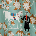 Dress "WEDDING" silk on a turquoise background by Kokosha - Dresses