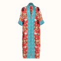 Kimono "WEDDING" silk on a red background by Kokosha - Kimono