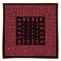 Shawl "DESERT FLOWERS" wool 135x135 on a black background by Kokosha - Shawls