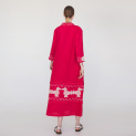 Dress "COLCHIS" linen on red background by Kokosha buy online