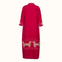 Dress "COLCHIS" linen on red background by Kokosha buy online