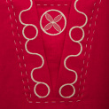 Dress "COLCHIS" linen on red background by Kokosha buy online