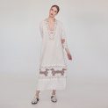 Dress "COLCHIS" linen on almond background by Kokosha buy online