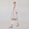 Dress "COLCHIS" linen on almond background by Kokosha buy online