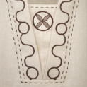 Dress "COLCHIS" linen on almond background by Kokosha buy online