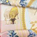 Scarf "COLCHIS" silk 90x90 on a pink background by Kokosha buy online