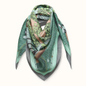 Scarf "SUMMER GARDEN" silk 90x90
