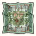Scarf "SUMMER GARDEN" silk 90x90