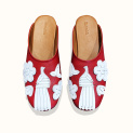 Mules "TWO BIRDS" red by Kokosha buy online