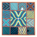 Scarf "NEREDITSA BLUE" silk 75х75