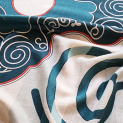 Shawl "NANAI" cashmere 135х135 on light background
