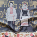 Shawl "STORKS" cashmere 135x135 on a light background by Kokosha bu...