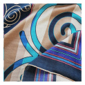 Shawl "NANAI" wool 135х135 on a biege background by Kokosha buy online