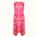 Dress "LIONS AND BIRDS" silk by Kokosha buy online