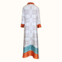 "ART-NOUVEAU" silk dress on a white background by Kokosha buy online