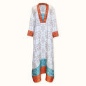 "ART-NOUVEAU" silk dress on a white background by Kokosha buy online