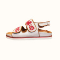 Sandals "RED CORNFLOWERS" by Kokosha buy online