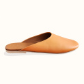 Orange mules with flowers by Kokosha buy online
