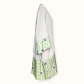 Kimono "SUMMER GARDEN" linen with silk trim and embroidery by Kokos...