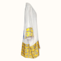 Kimono "TILES" linen with silk trim and embroidery by Kokosha buy o...